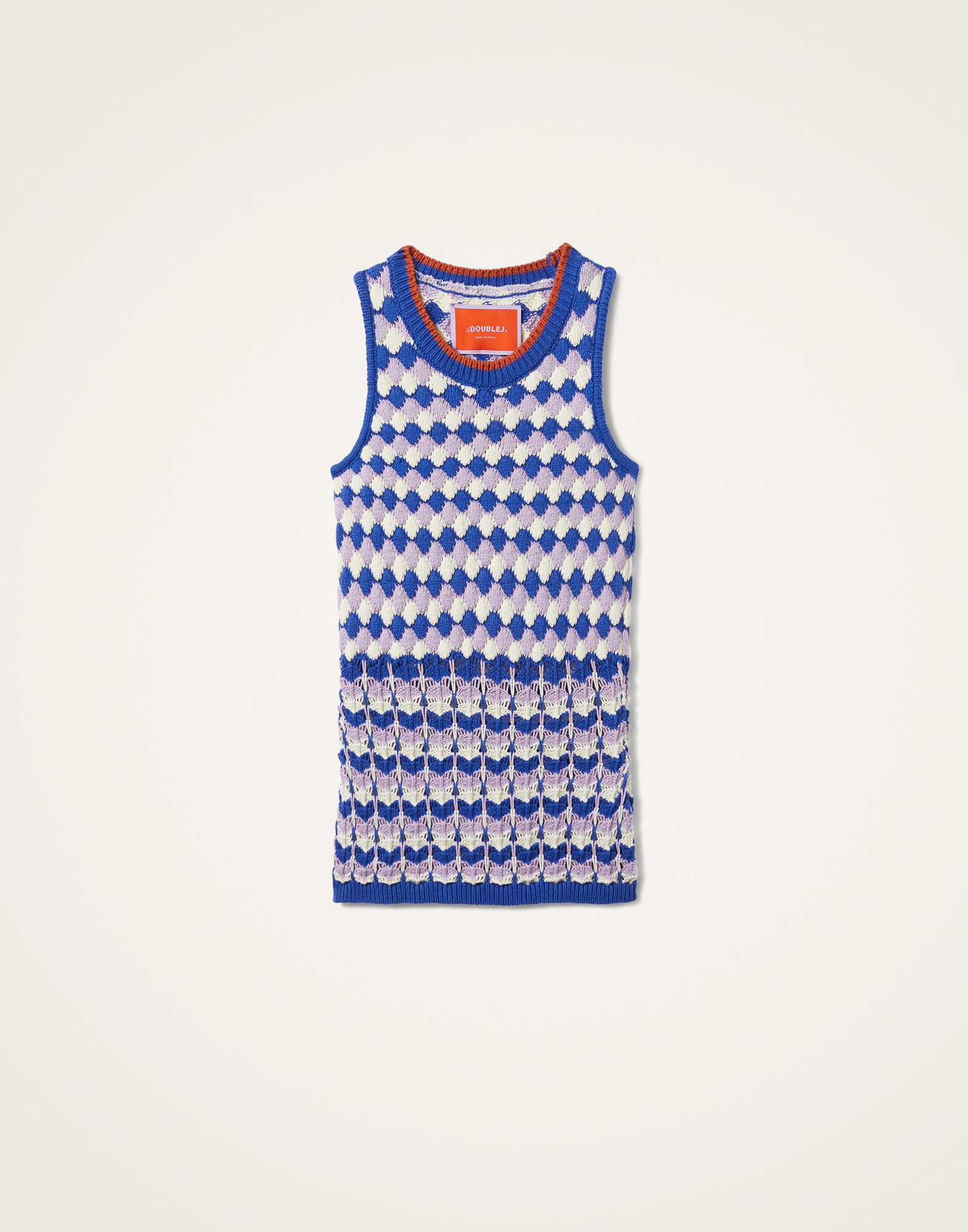 La DoubleJ Perry Street Top Multicolor Violet & Blue PUL0257KNI149VA339MU01