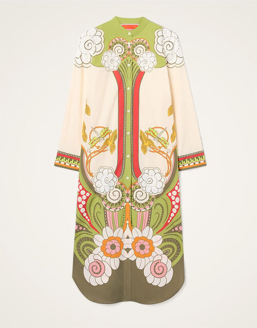 La DoubleJ Sundowner Tunic Ambrosia Plac&eacute;e Ivory DRE0924COT015AMB03WH04