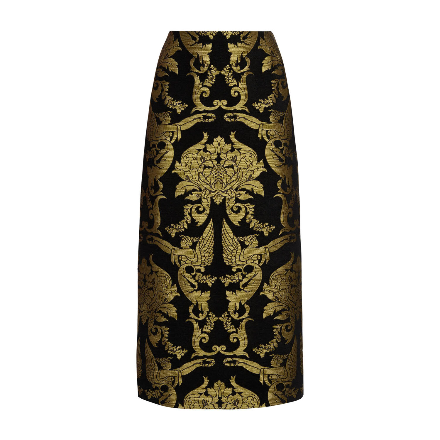 Shop La Doublej Pencil Skirt In Cherubs Black