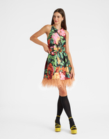 La DoubleJ La Fenice Mini Dress Wonderland Black DRE0623FAI001WON01BL01