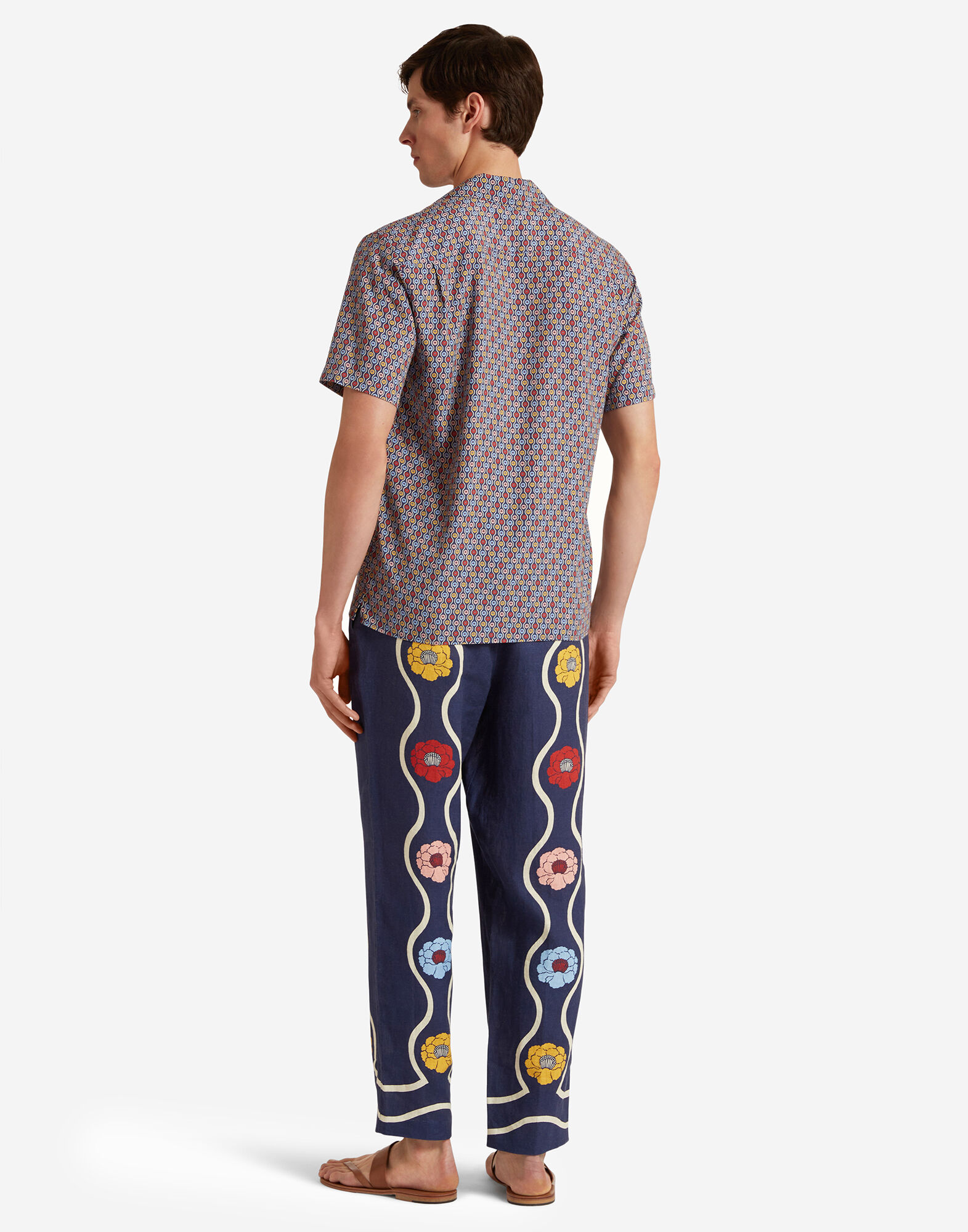 La DoubleJ Alex Trousers Whitsun Plac&egrave;e Blue TRO0153LIN007FSK01BU03