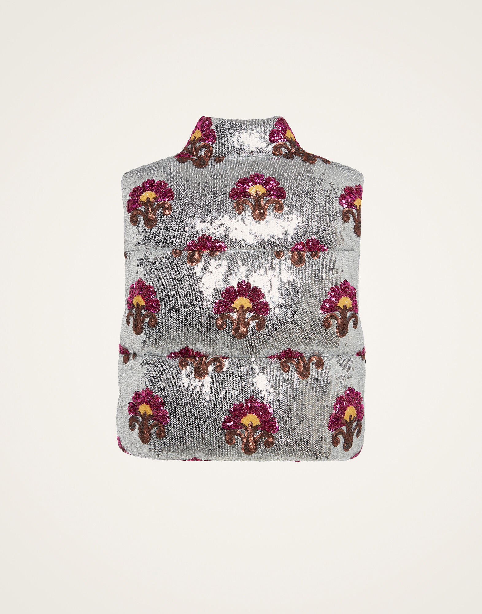 La DoubleJ Bonbon Puffer Vest Silver DOW0012PAI005TXQ01GY04