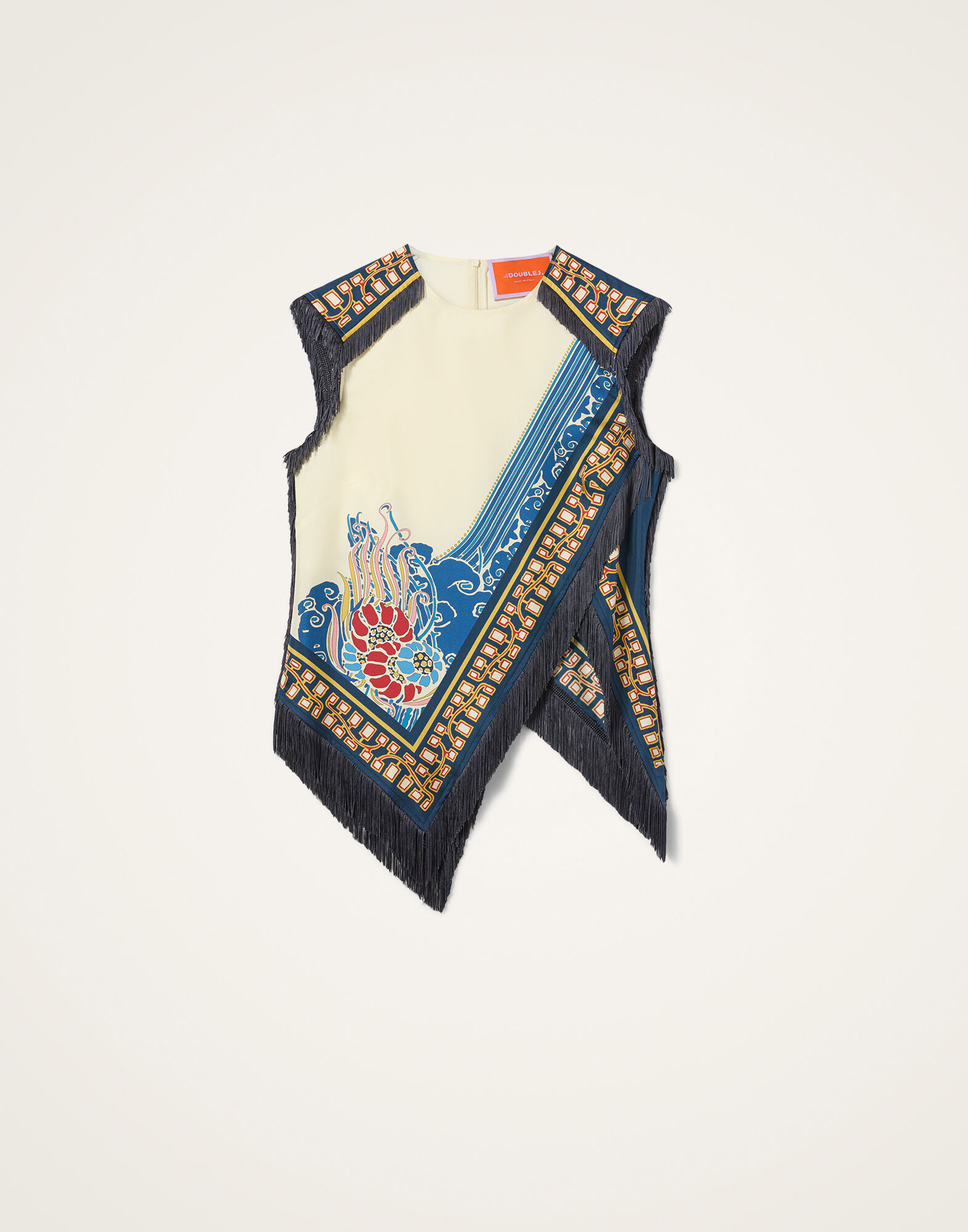 Scarf Top in Lemuria Placée Blue for Women | La DoubleJ US