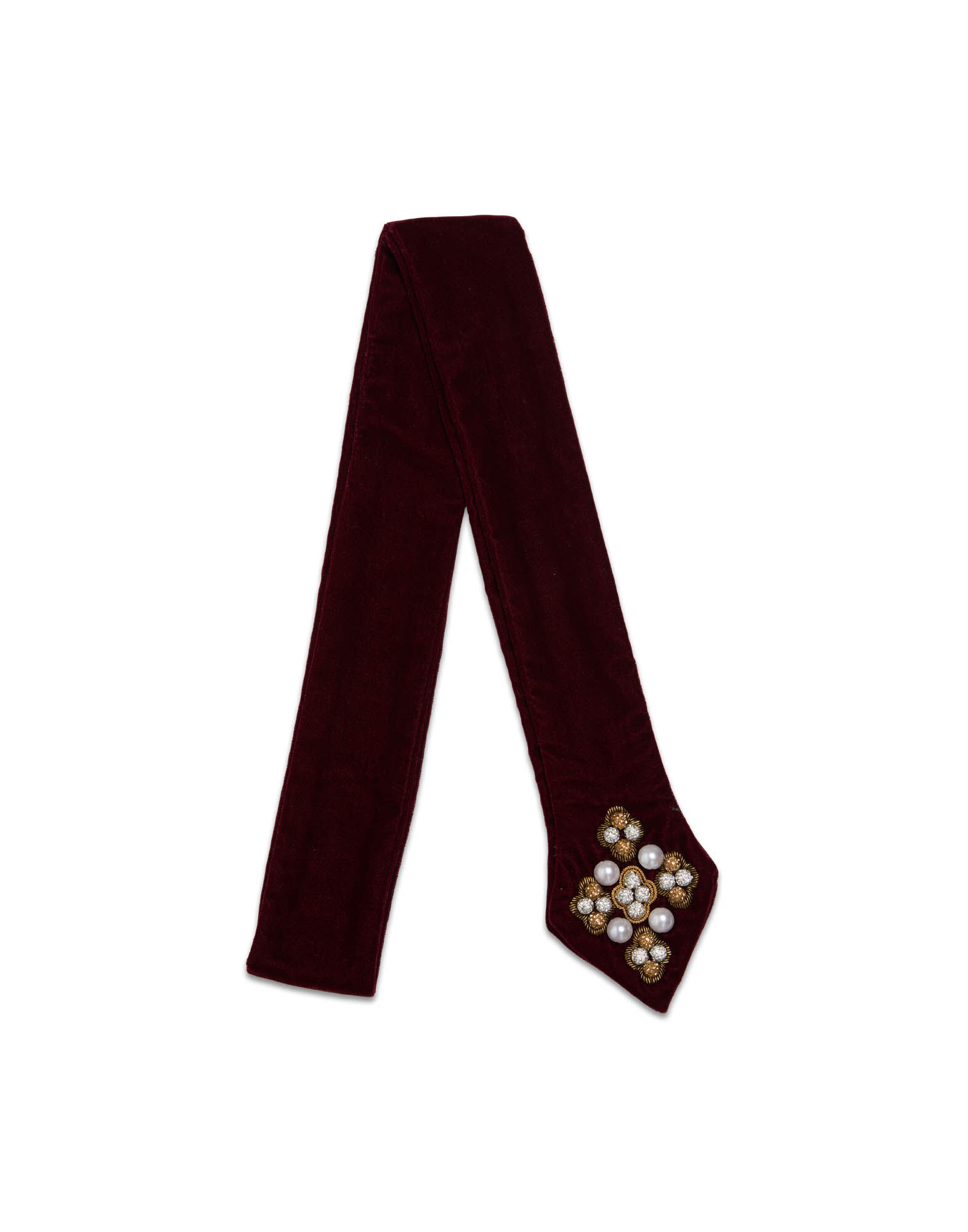 La DoubleJ Ella 2-Ways Stole Solid Red HEB0021VEL015SOLIDRE01