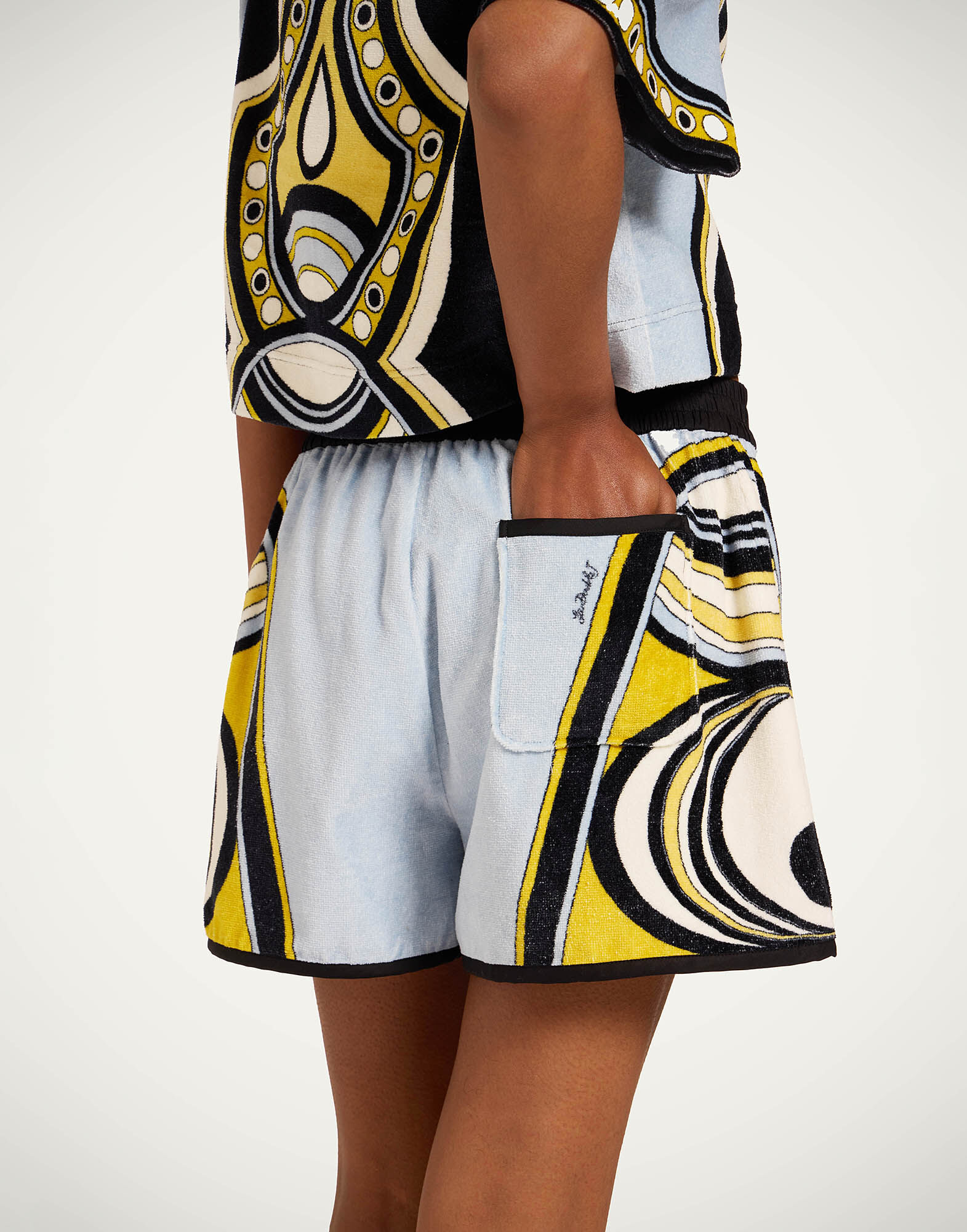 La DoubleJ Pull-Up Shorts Sanctuary Plac&eacute;e Light Blue TRO0204JER084SAC02BU01
