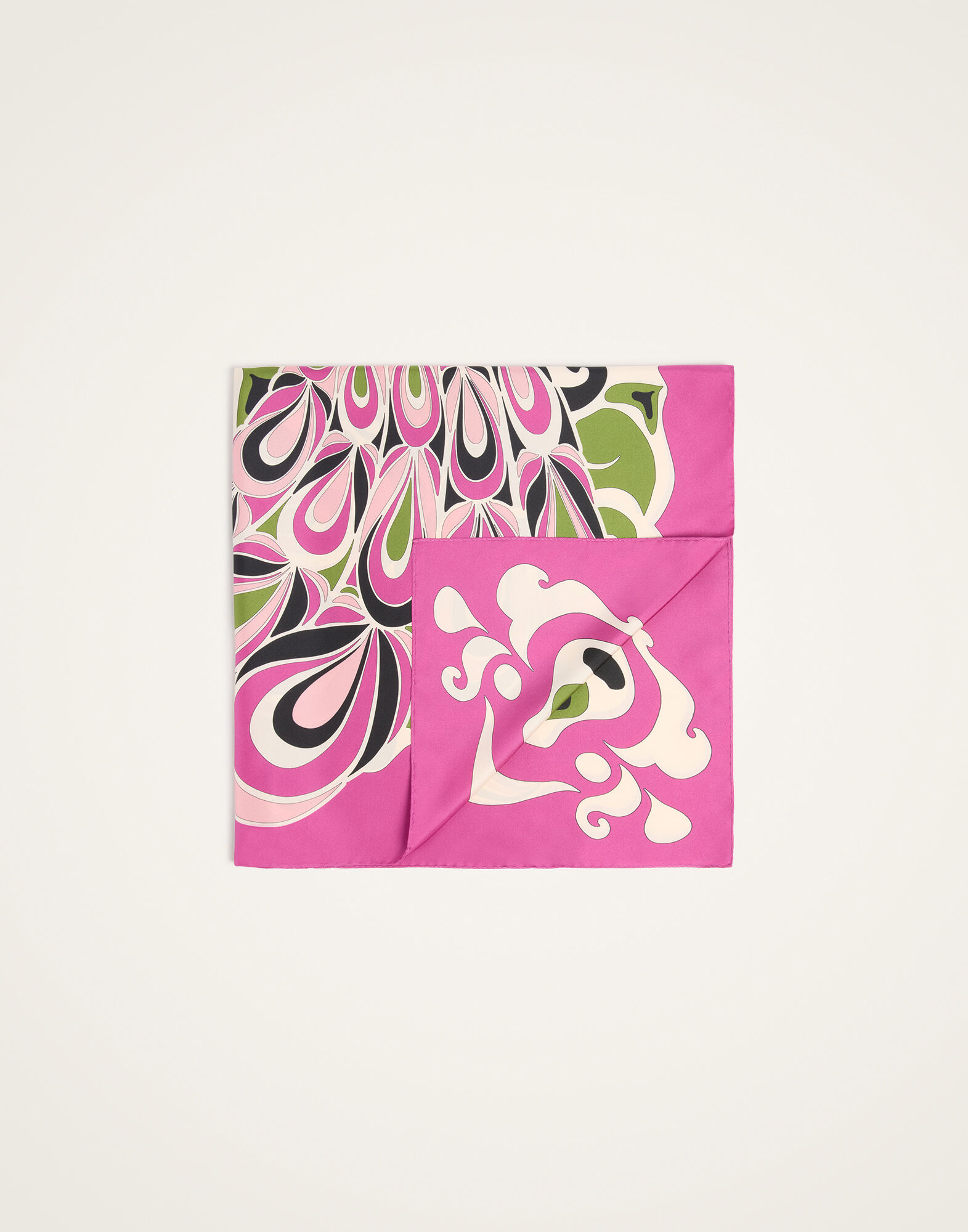 La DoubleJ Foulard 90 Phoenix Plac&eacute;e Pink SCA0067SIL006PHO01PI01