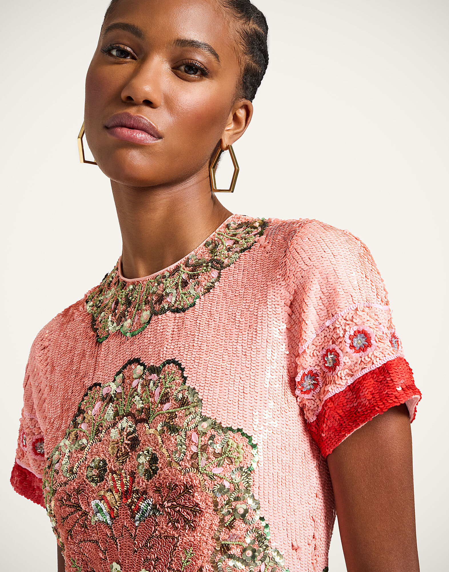 La DoubleJ Super  Swing Dress Cornucopia Pink DRE1014PAI015CRN04PI11