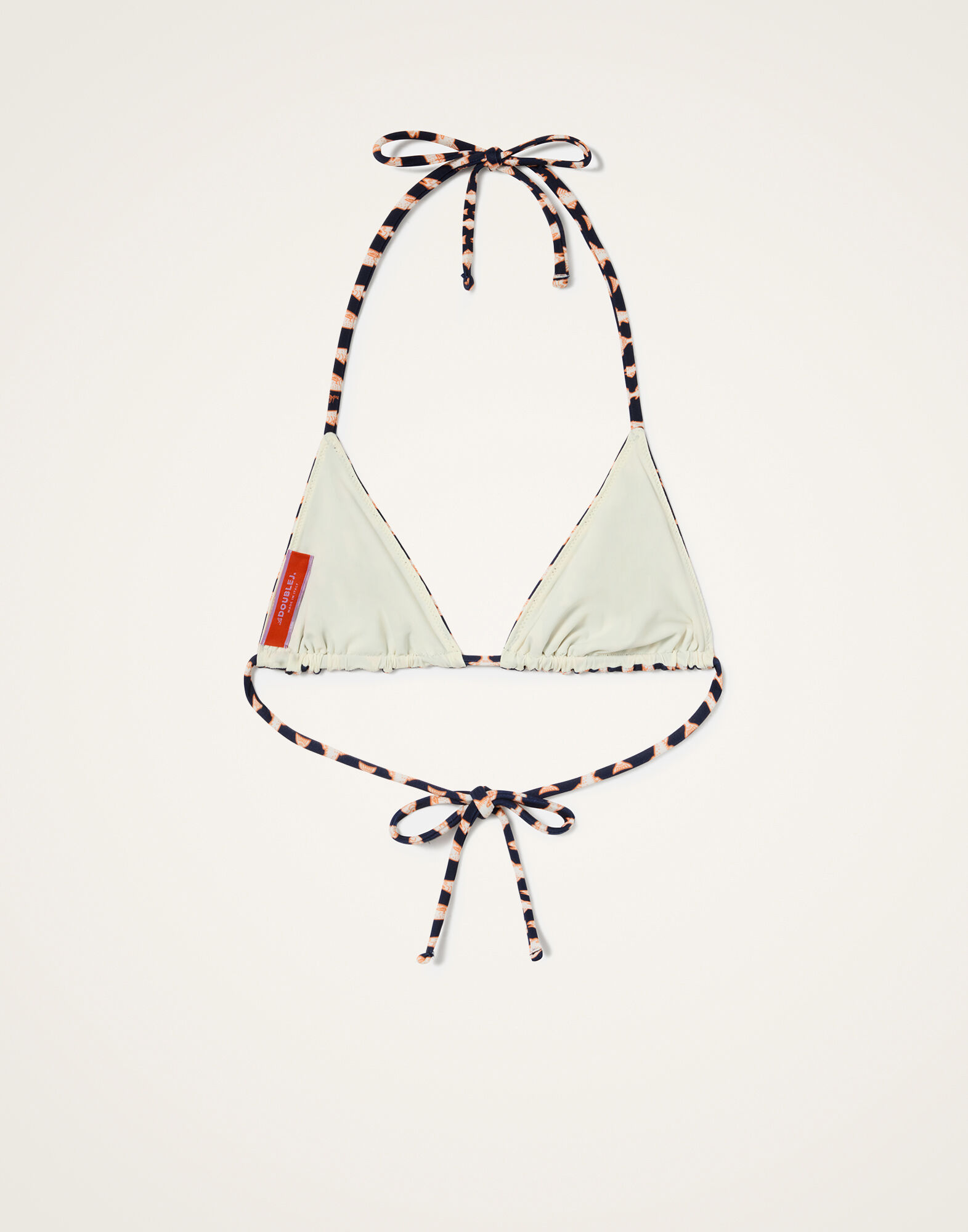 La DoubleJ Triangle Bikini Top Pesciolini Blue SWI0003LYC001PES04BU03