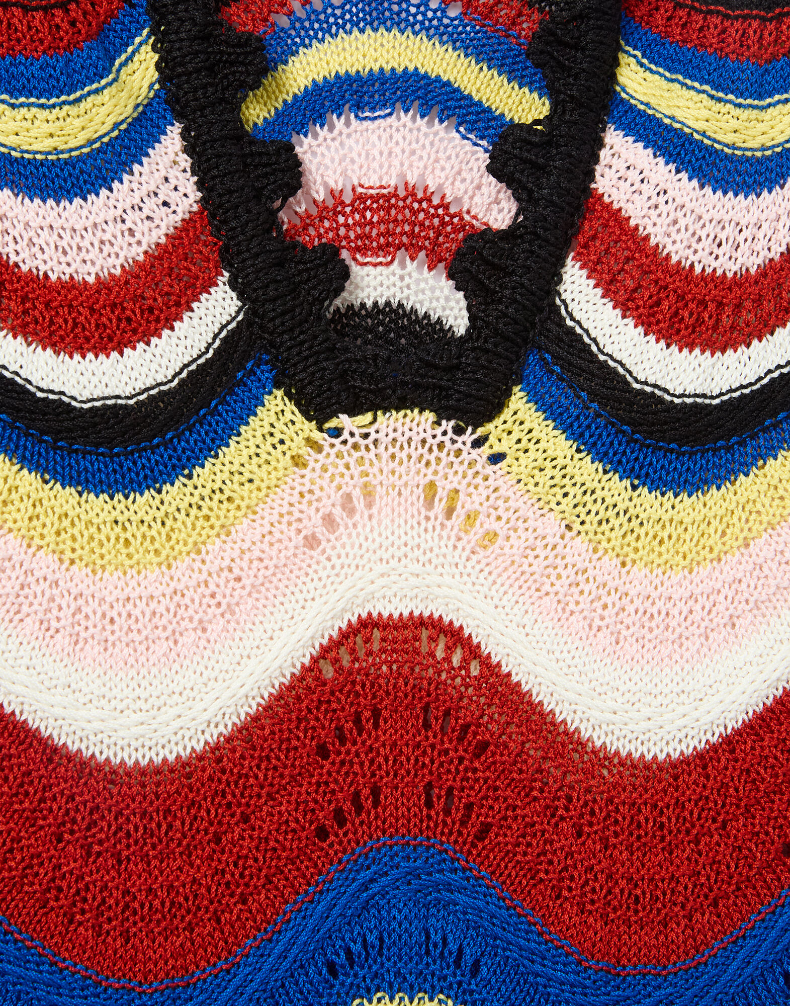 La DoubleJ Chevron Mini Dress Multicolor Pink & Red DRE0915KNI158VA365PI01