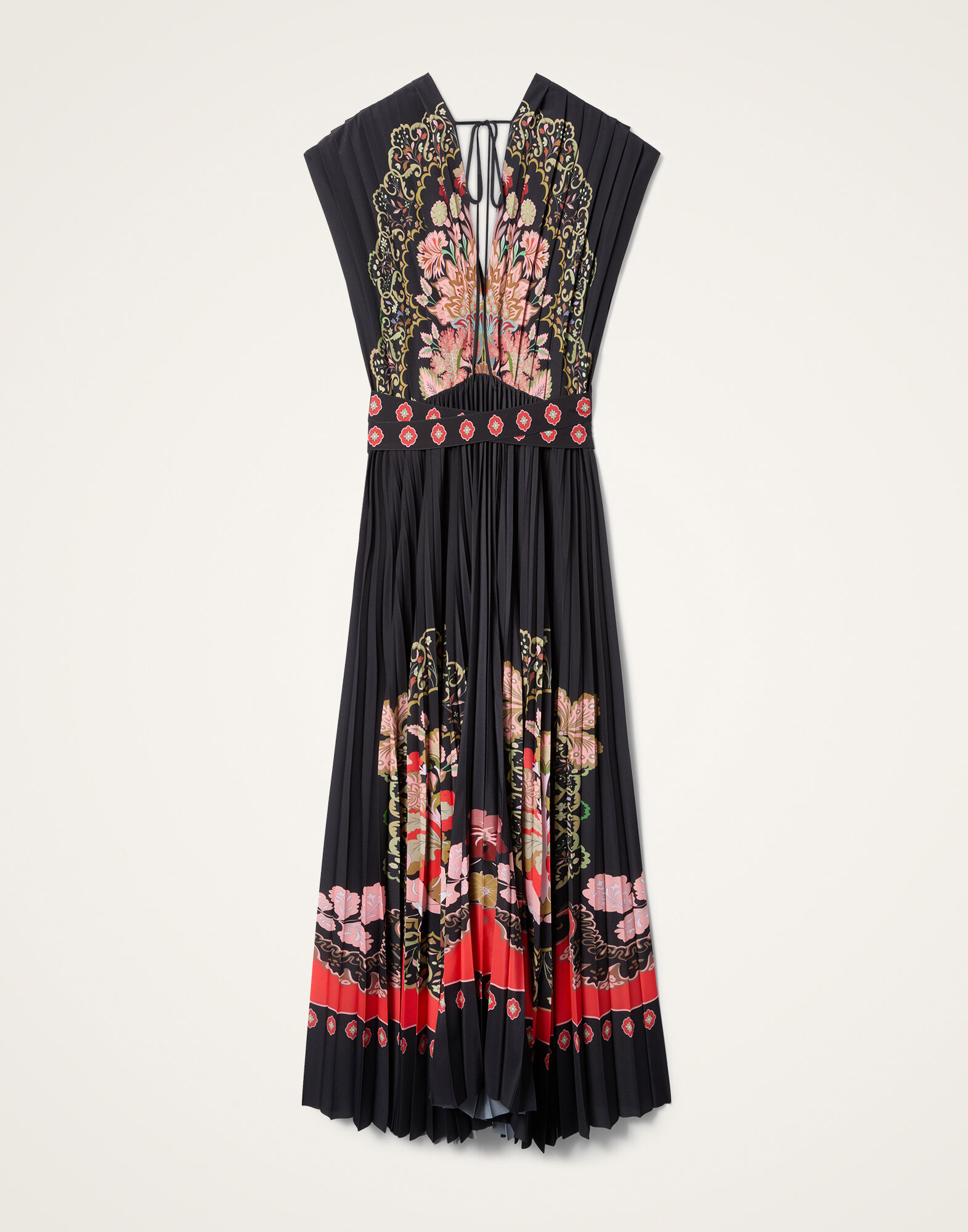 La DoubleJ Accordion Dress Cornucopia Plac&eacute;e Black DRE0991CHF007CRN03BL01