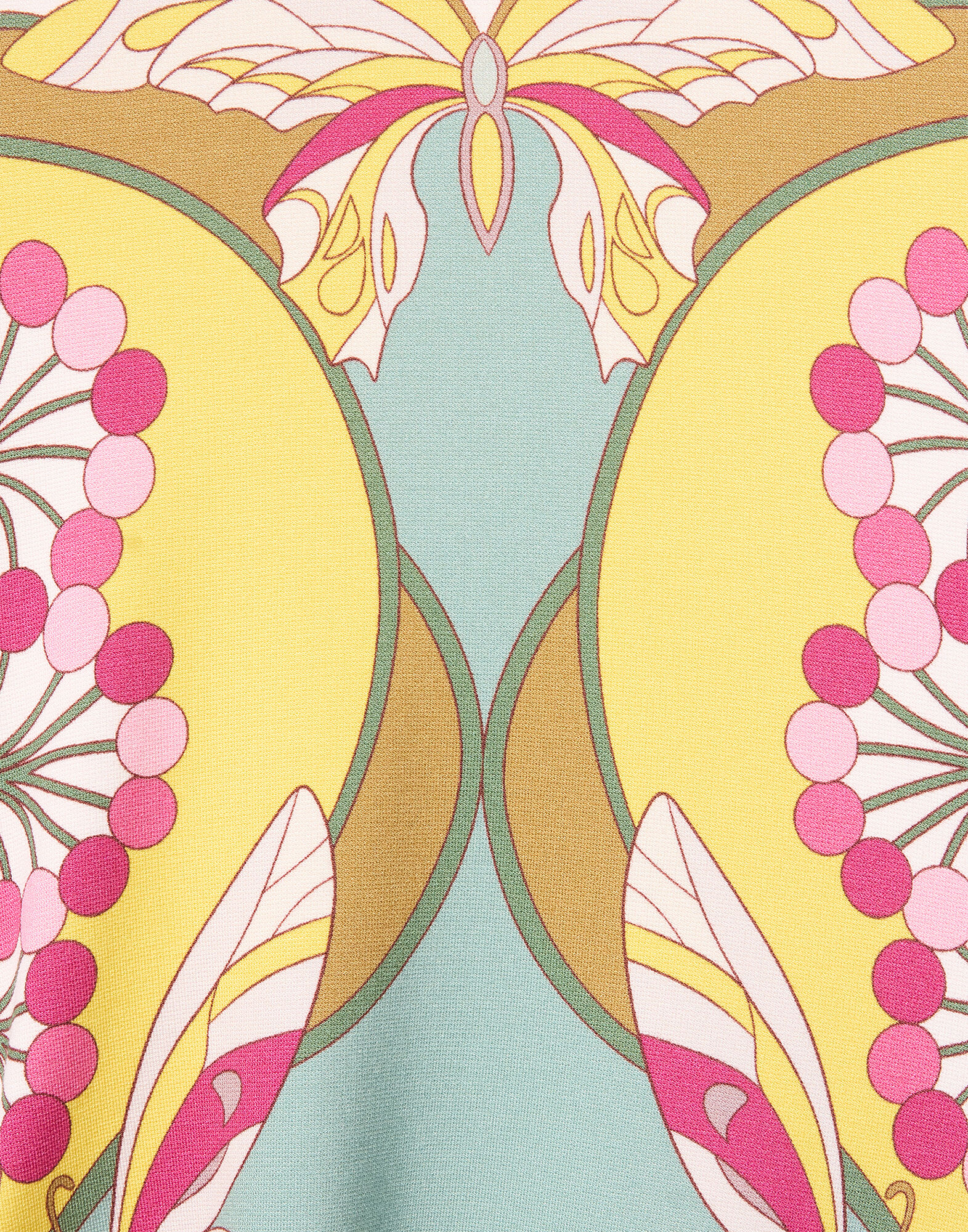 La DoubleJ Lela Dress Florette Plac&eacute;e Fuchsia DRE0922JER067FLO08PI03