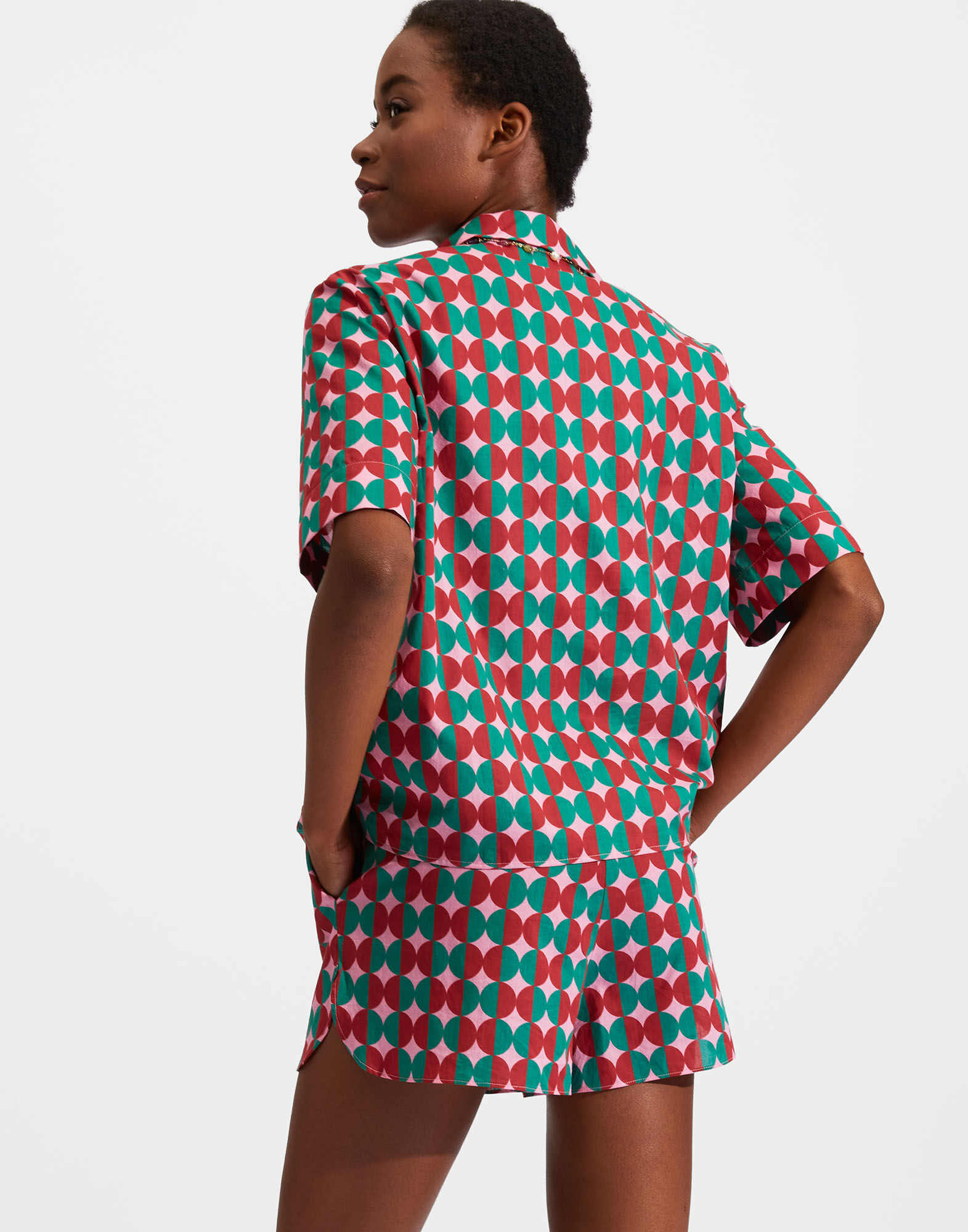 La DoubleJ Short Pajama Mezzaluna Pink PJM0002COT003MEZ0002