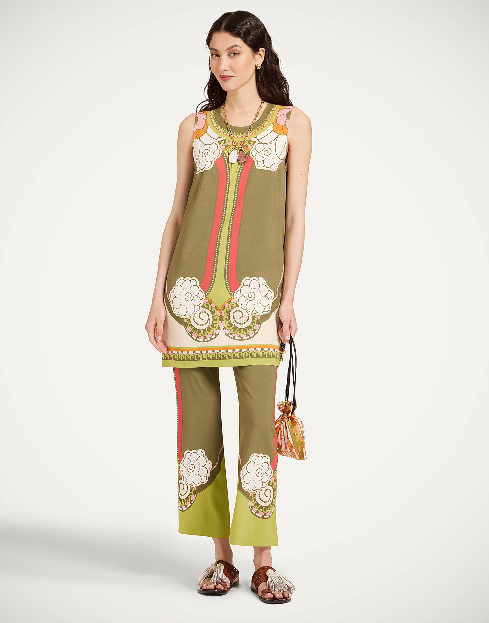 La DoubleJ Stretch Tunic Ambrosia Plac&eacute;e Green DRE0758VIS011AMB03GR02