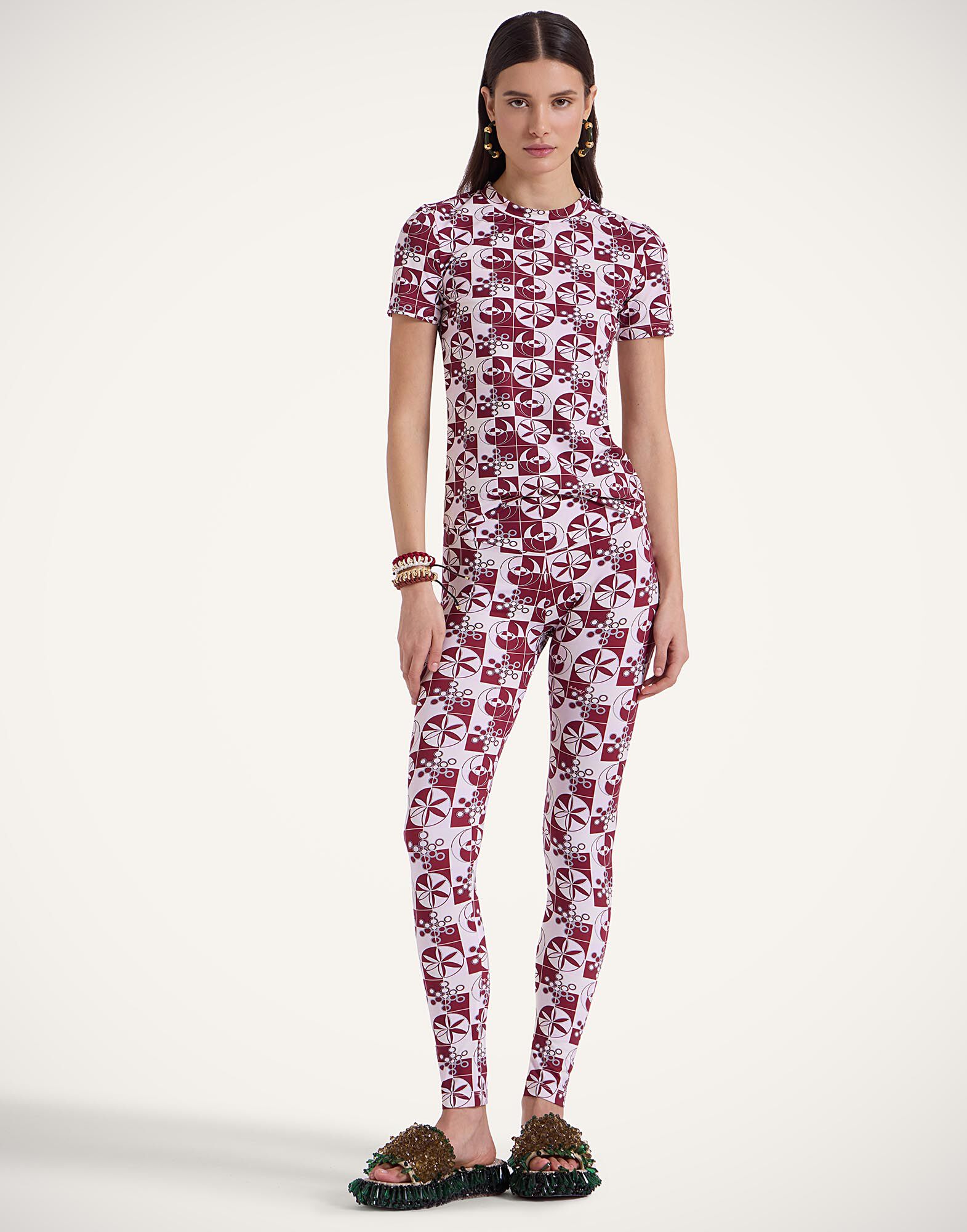 La DoubleJ Magica Leggings Eclipse Burgundy TRO0144JER049ECL01RE02