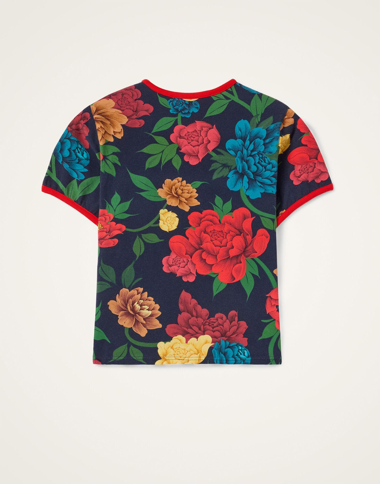 La DoubleJ The Cu-Tee Crop Queen Peony Blue TSH0068JER076QPE01BU03