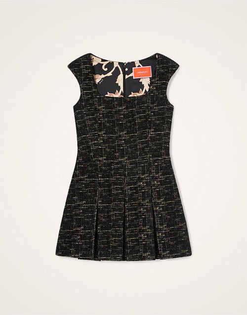 La DoubleJ Pixie Dress Bicolor Black DRE1146WOL040BIC01BL01