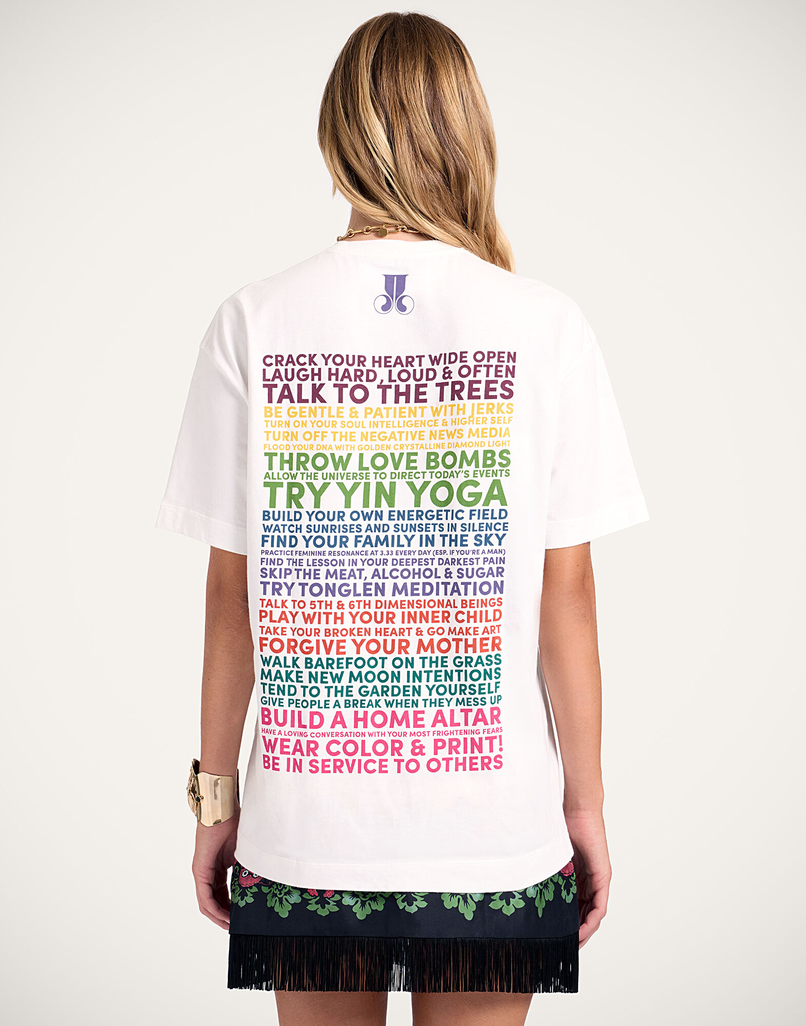 La DoubleJ House T-Shirt Off White TSH0020JER032SOP03WH05