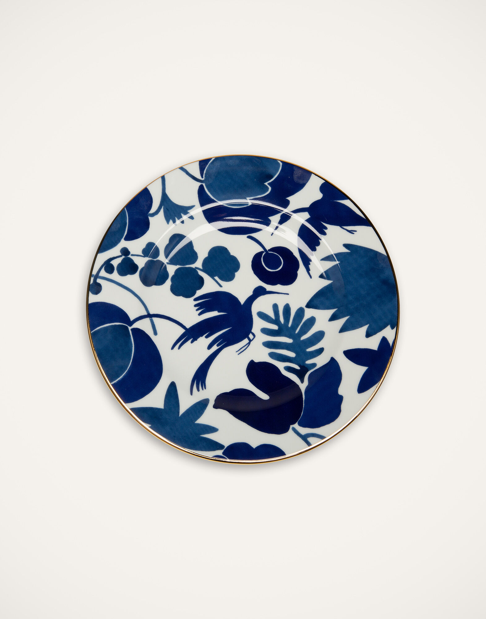 La DoubleJ Dinner Plates Set Of 2 Wildbird Blue DIN0002CER001BIR01BU03
