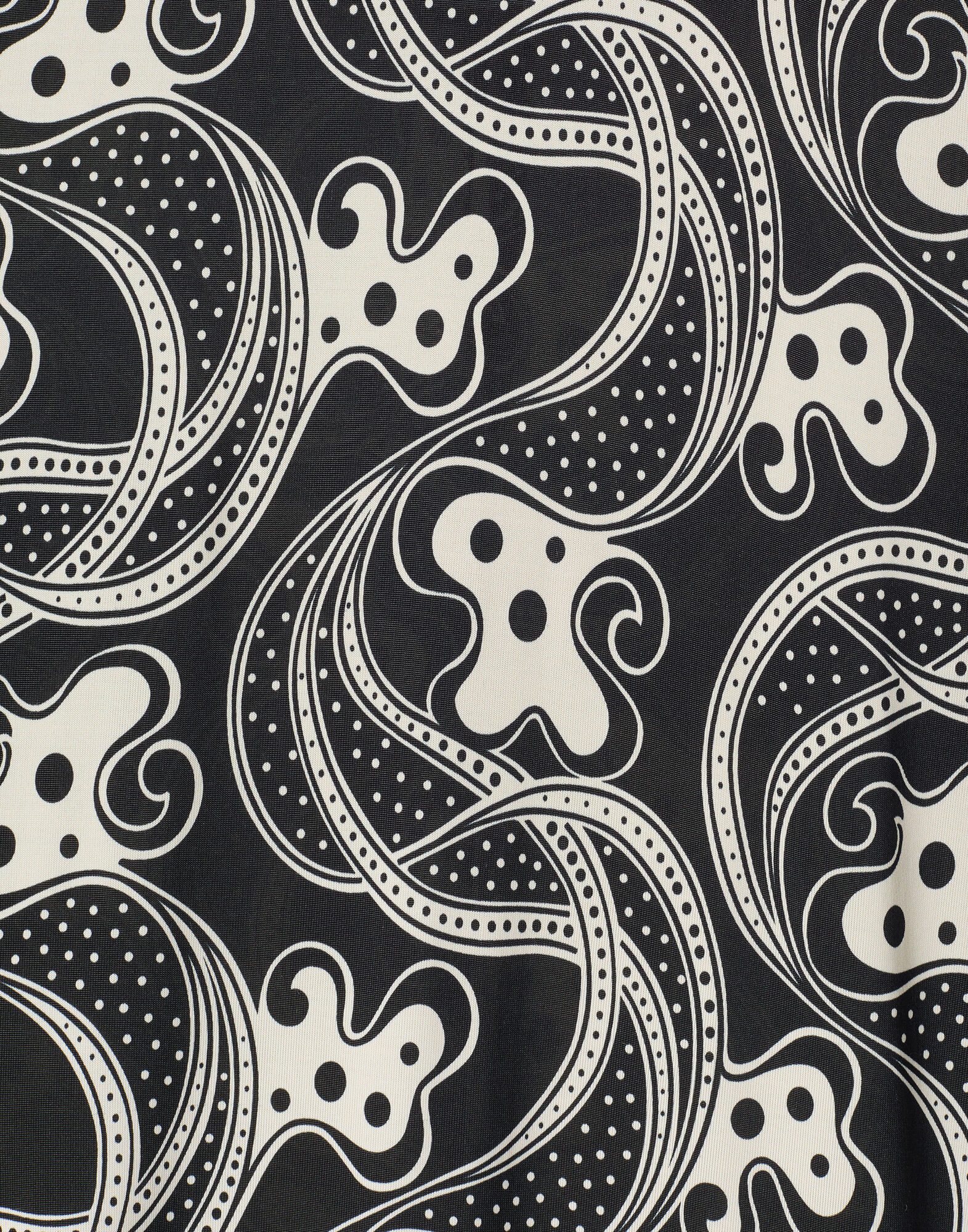 La DoubleJ Long Sleeve Swing Dress Aperol Black & White DRE0831JER027APE01BL03