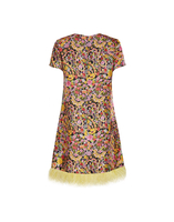 La DoubleJ Mini Swing Dress &#40;With Feathers&#41; Tripping Nero DRE0397SIL001TRG0002