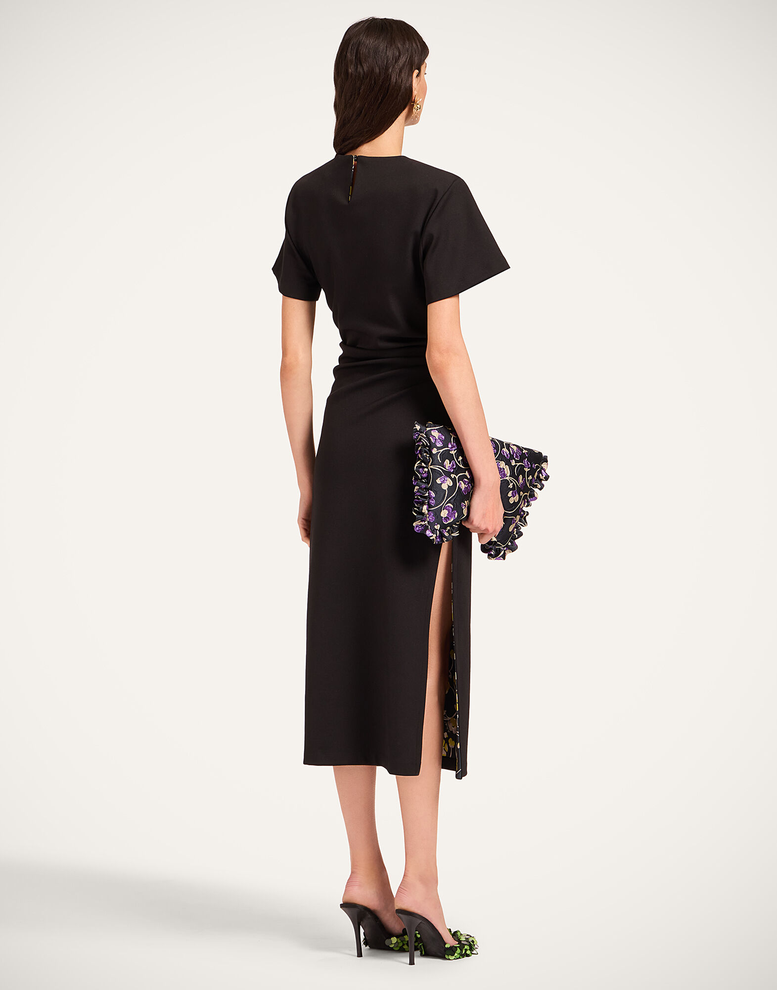 La DoubleJ Lela Dress Solid Black DRE0843JER072SOLIDBL01