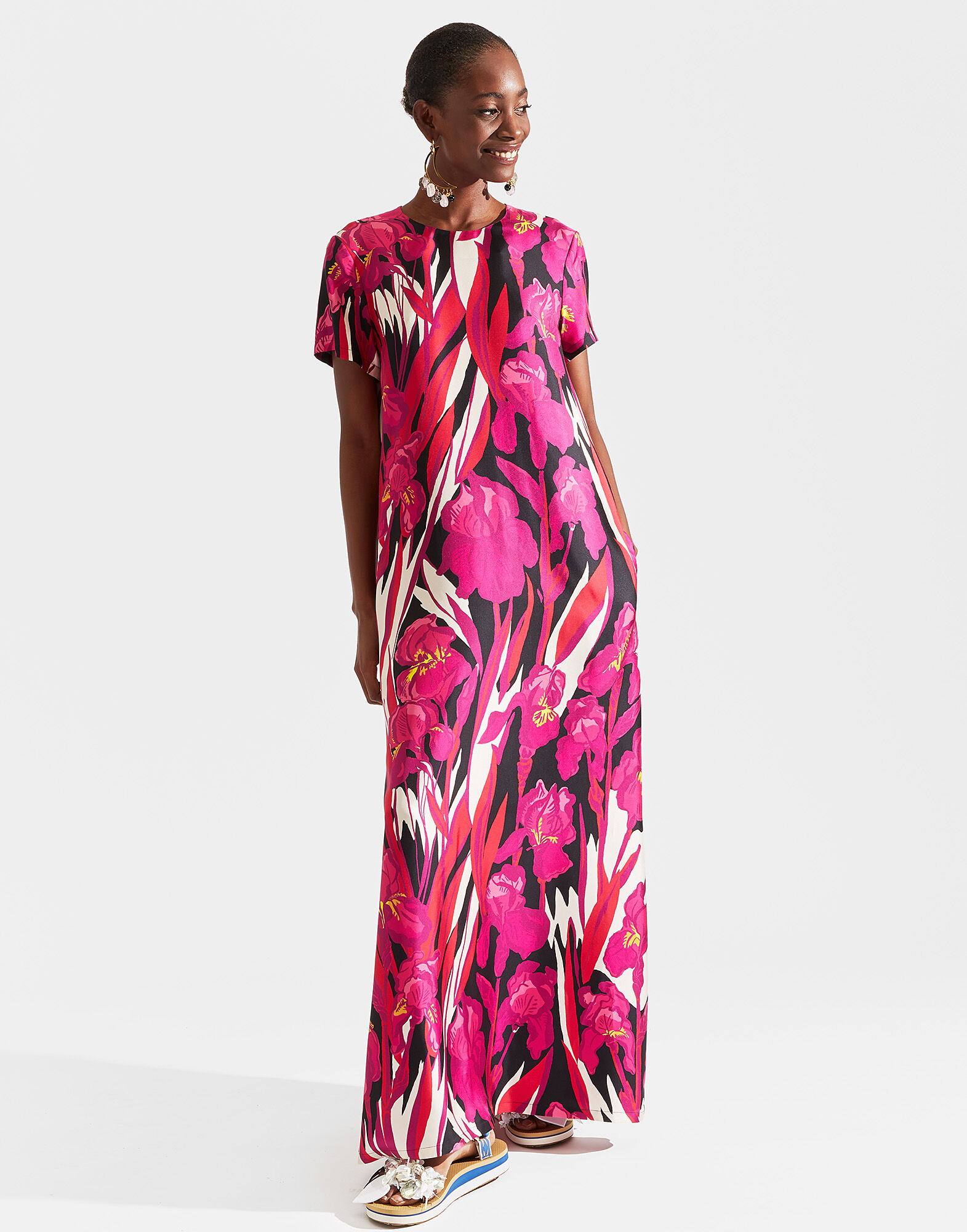 LaDoubleJ Swing Dress Iris Rosa DRE0001SIL001IRI0002