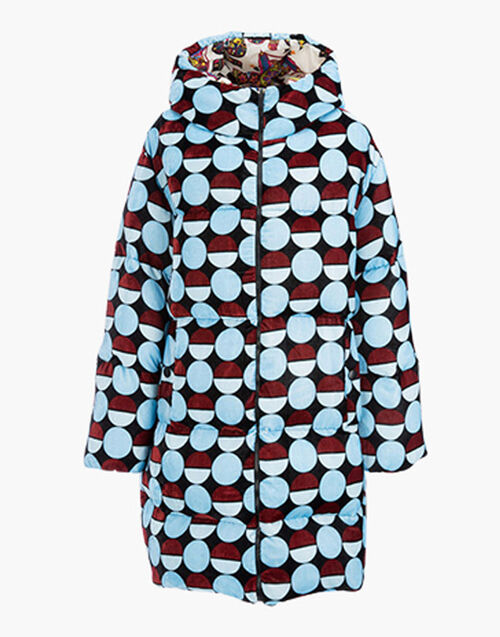 LaDoubleJ Reversible Cocoon Puffer Sfere Azzurro DOW0004VEL004SFE0003