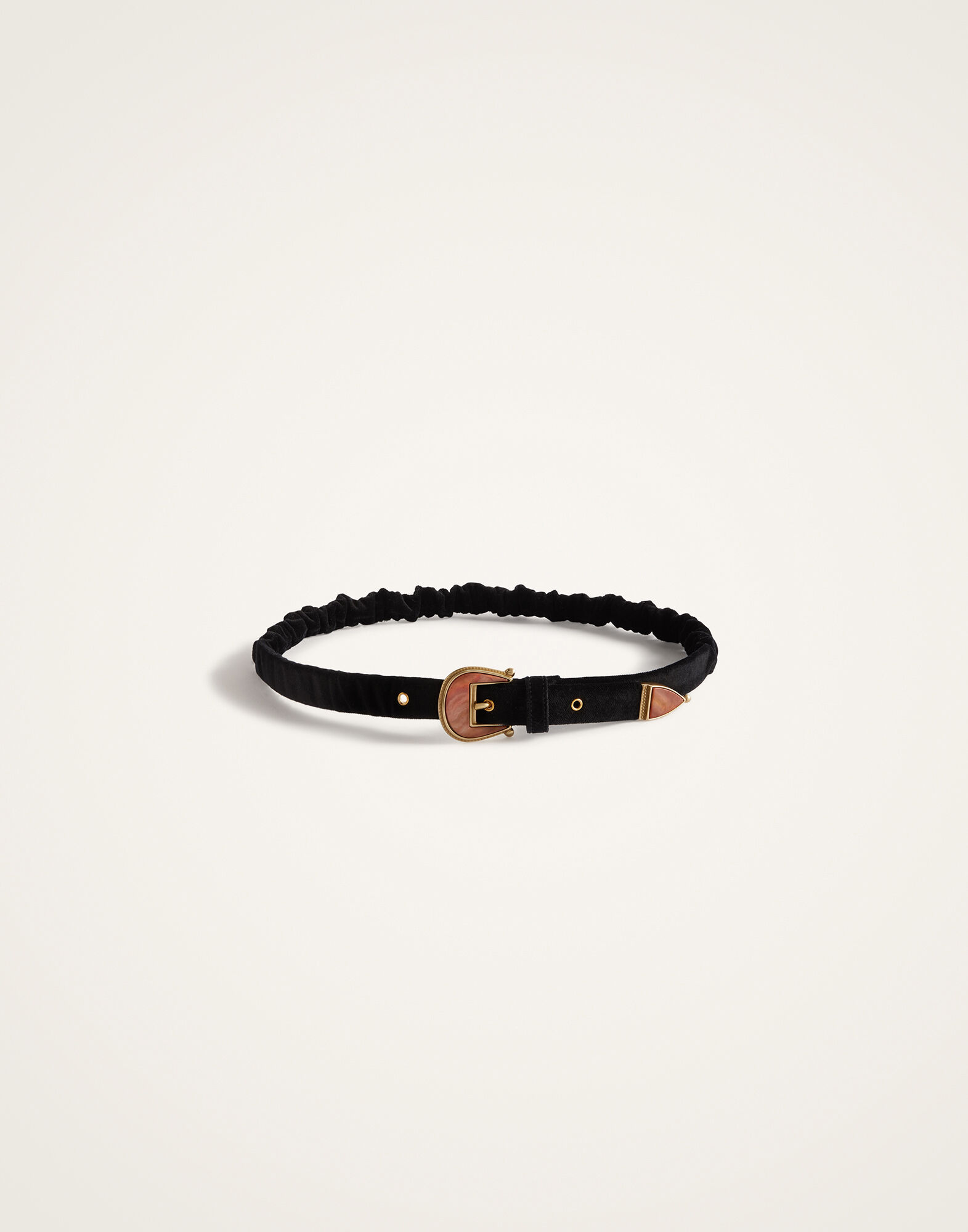 La DoubleJ Cinch Belt Solid Black BEL0013VEL011SOLIDBL01