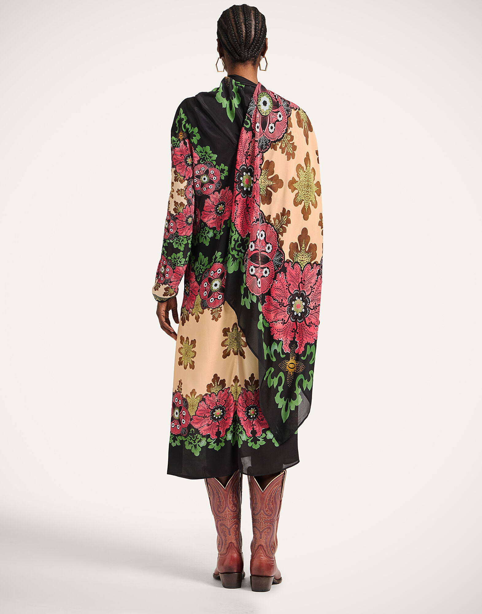 La DoubleJ Karis Dress Bounty Plac&eacute;e Red DRE0958VIS019BOU01RE01