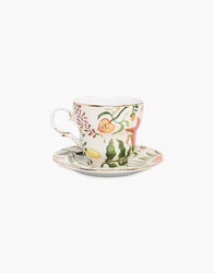 La DoubleJ abstract-print Espresso Cup And Saucer Set Of Two - Farfetch
