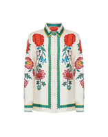 La DoubleJ Boy Shirt Dragonflower Plac&eacute;e Multicolor SHI0040SIL001DRE05MU01