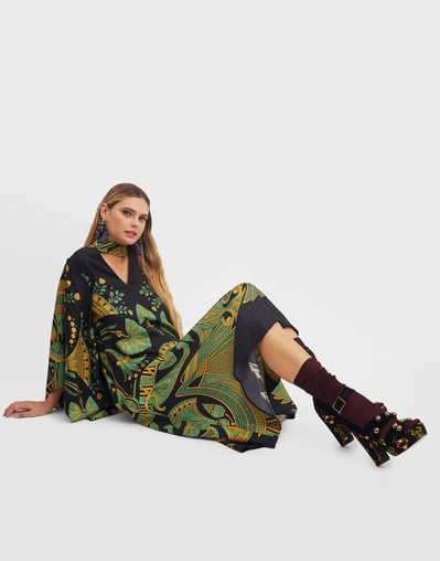 La Doublej - Multicolor Magnifico Midi Dress for Women - Size S Int - 24S La Doublej - Multicolor Magnifico Midi Dress for Women - Size S Int - 24S