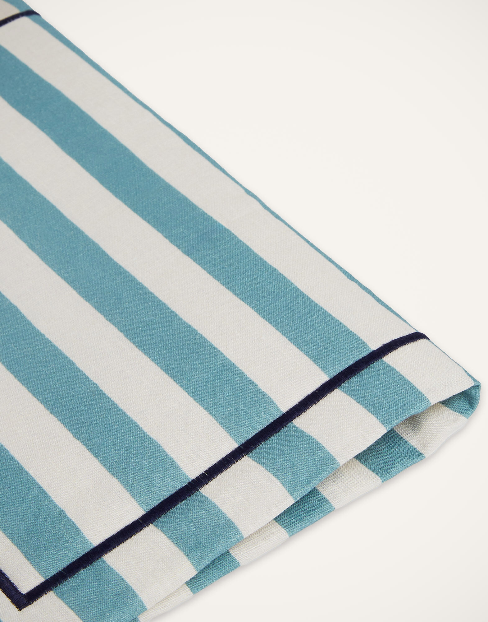 La DoubleJ Placemat Set Of 2 Riviera Sky Blue PMT0006LIN001RIV05BU10