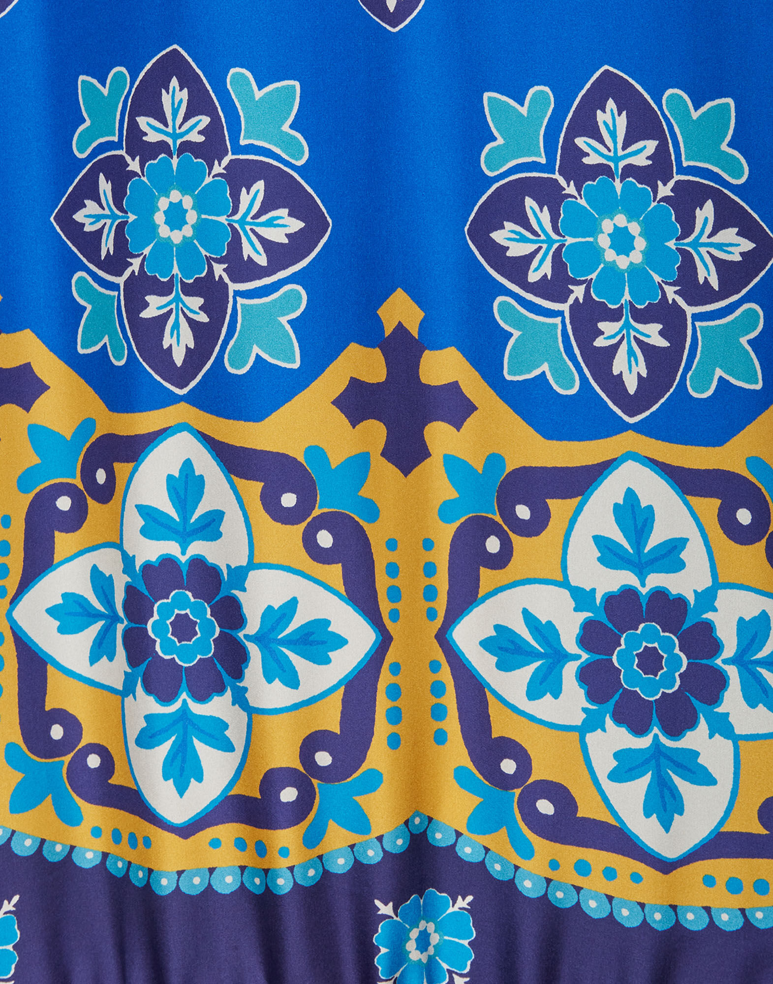 La DoubleJ Vesta Dress Tiles Degrade Plac&eacute;e Yellow DRE0302SIL009TIL03BU03