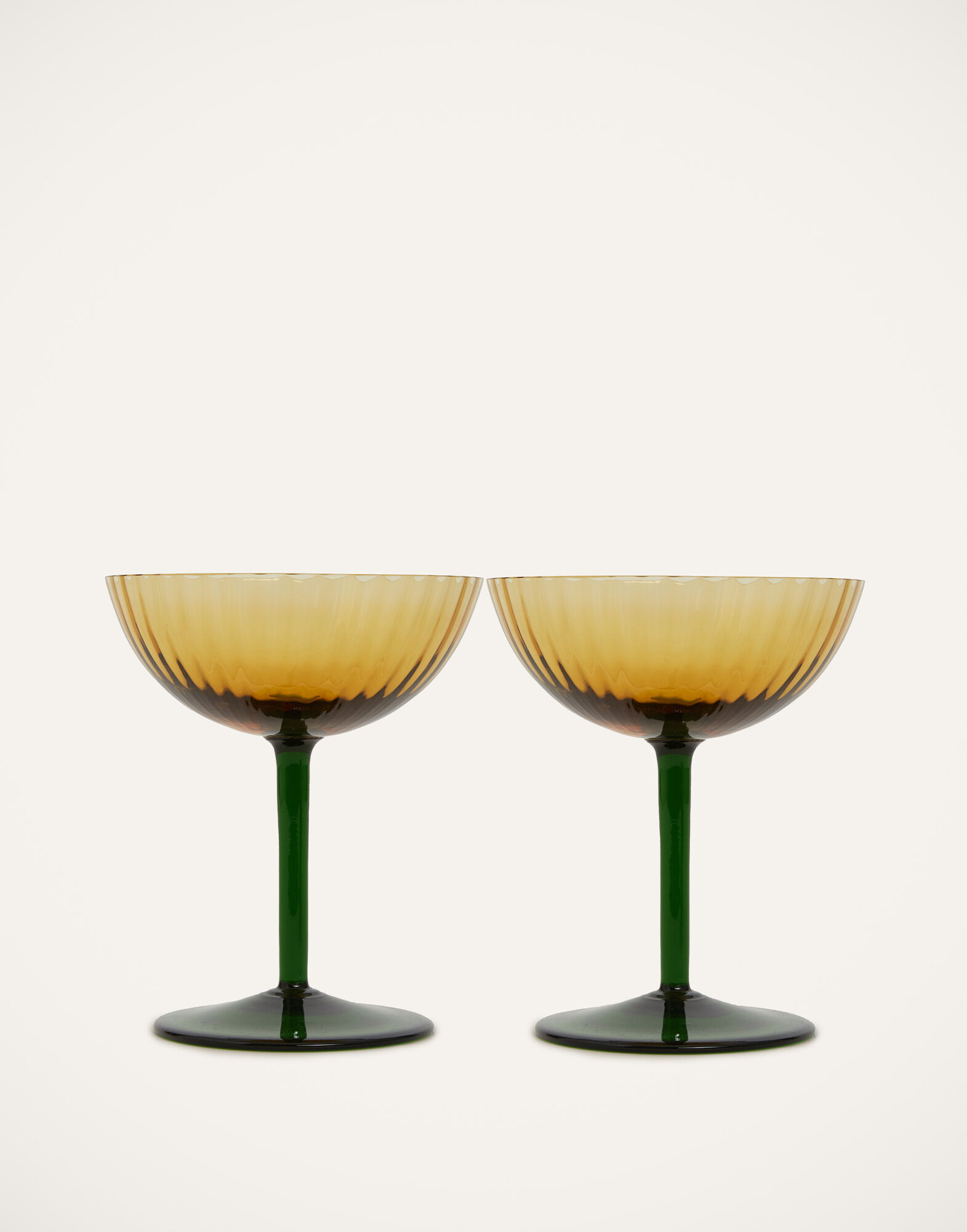 La DoubleJ Champagne Coupe Set of 2 Giallo GLA0012MUR001YEL0004