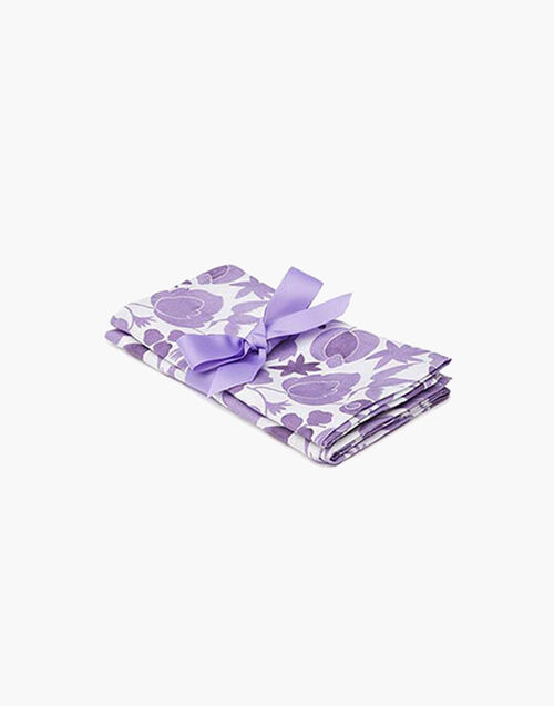 La DoubleJ Large Napkins Set Of 2 Wildbird Viola Small NAP0006LIN001CER0020