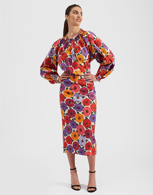 La DoubleJ Pencil Skirt Zinnie SKI0011COT005ZIN0001