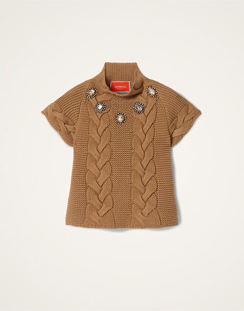 La DoubleJ Portrait Top Solid Brown PUL0204KNI120VA271BR02