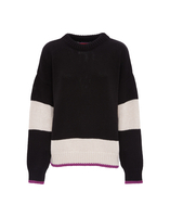 La DoubleJ Boy Sweater Nero-Bianco PUL0064KNI040VAR0070