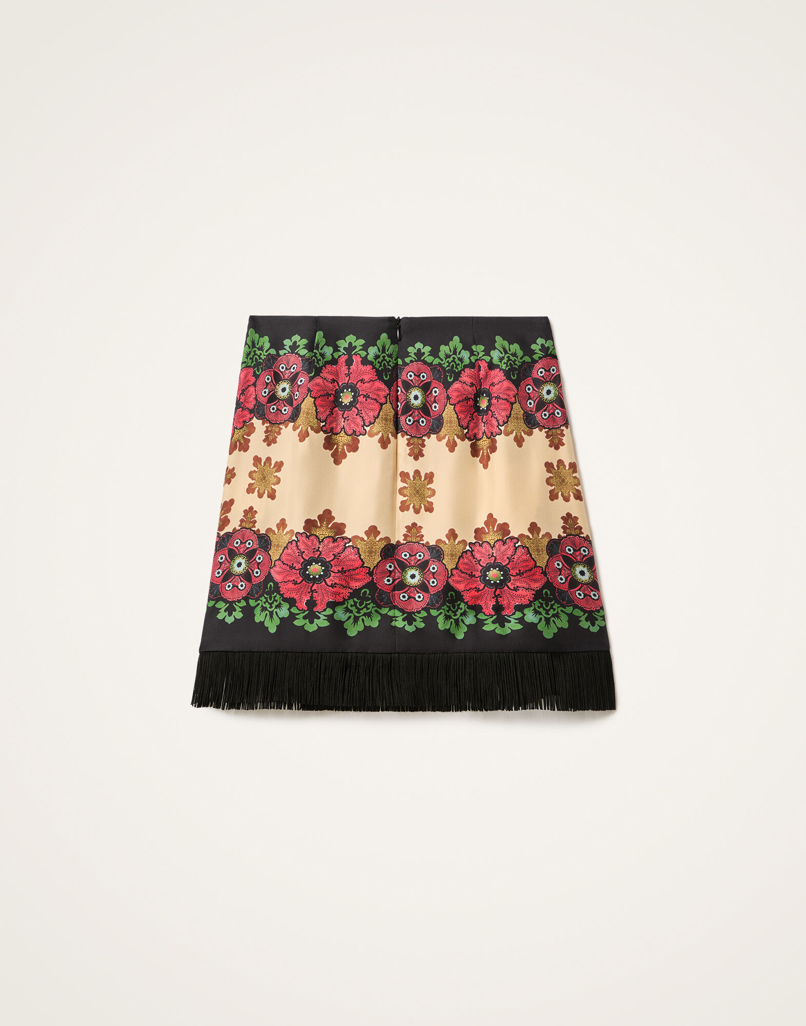 La DoubleJ Foulard Mini Skirt Bounty Plac&eacute;e Red SKI0173SIL006BOU01RE01