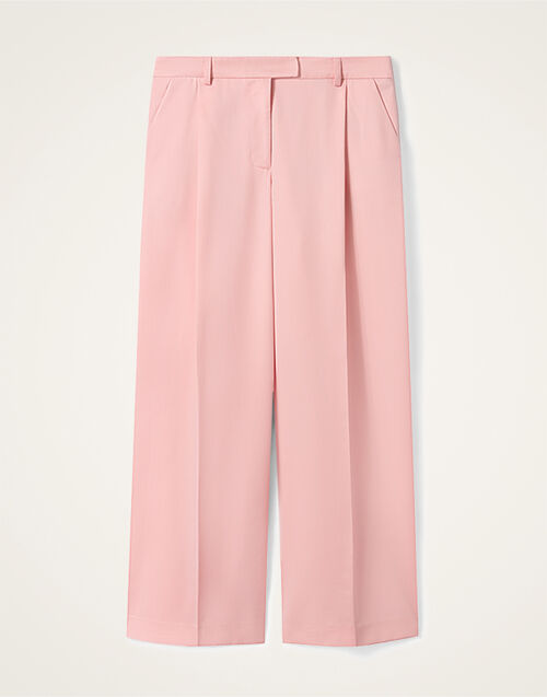La DoubleJ Loose Pants Solid Pink TRO0135WOL035SOLIDPI01