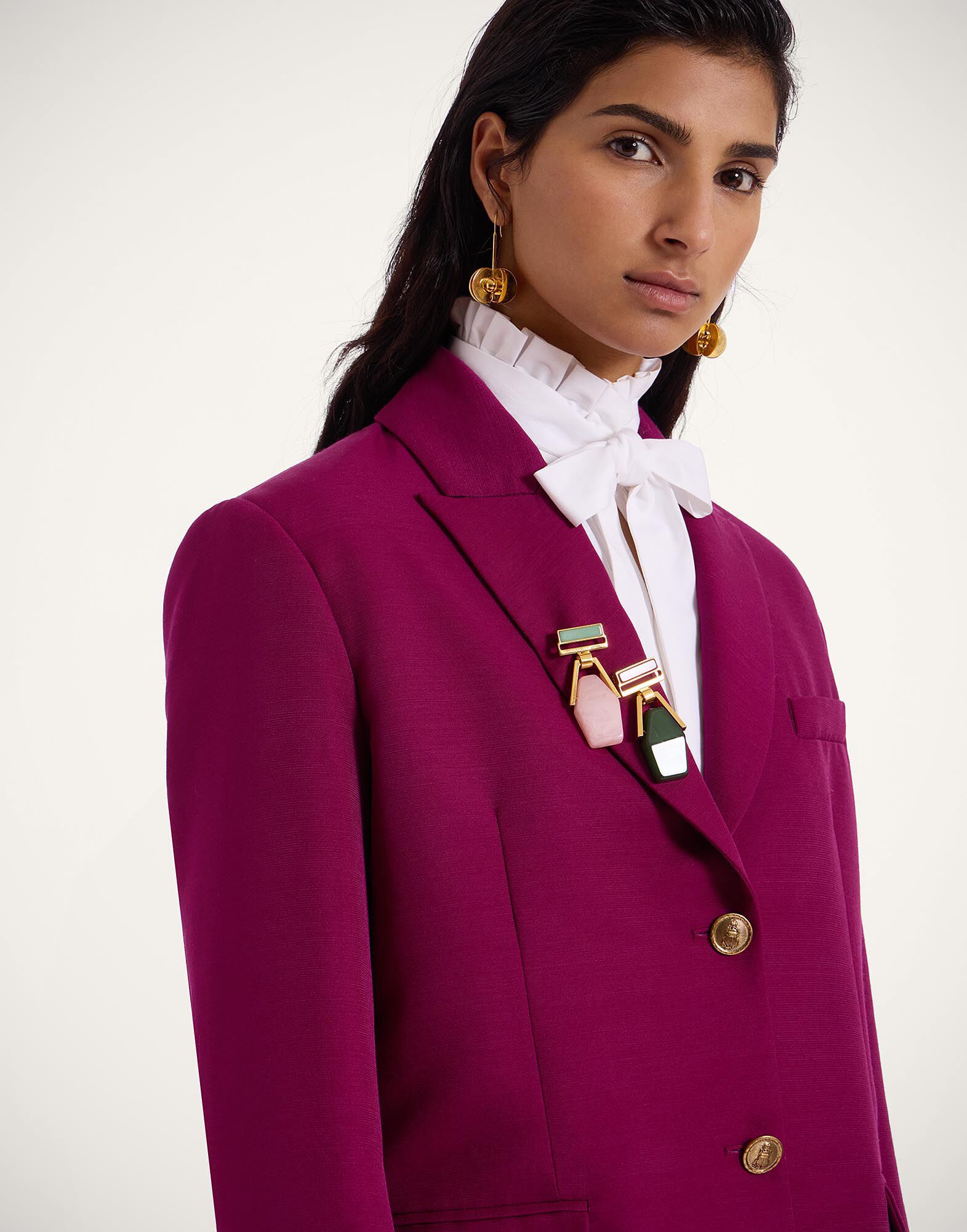 La DoubleJ Jones Jacket Solid Purple JAC0106CAD001SOLIDPU01