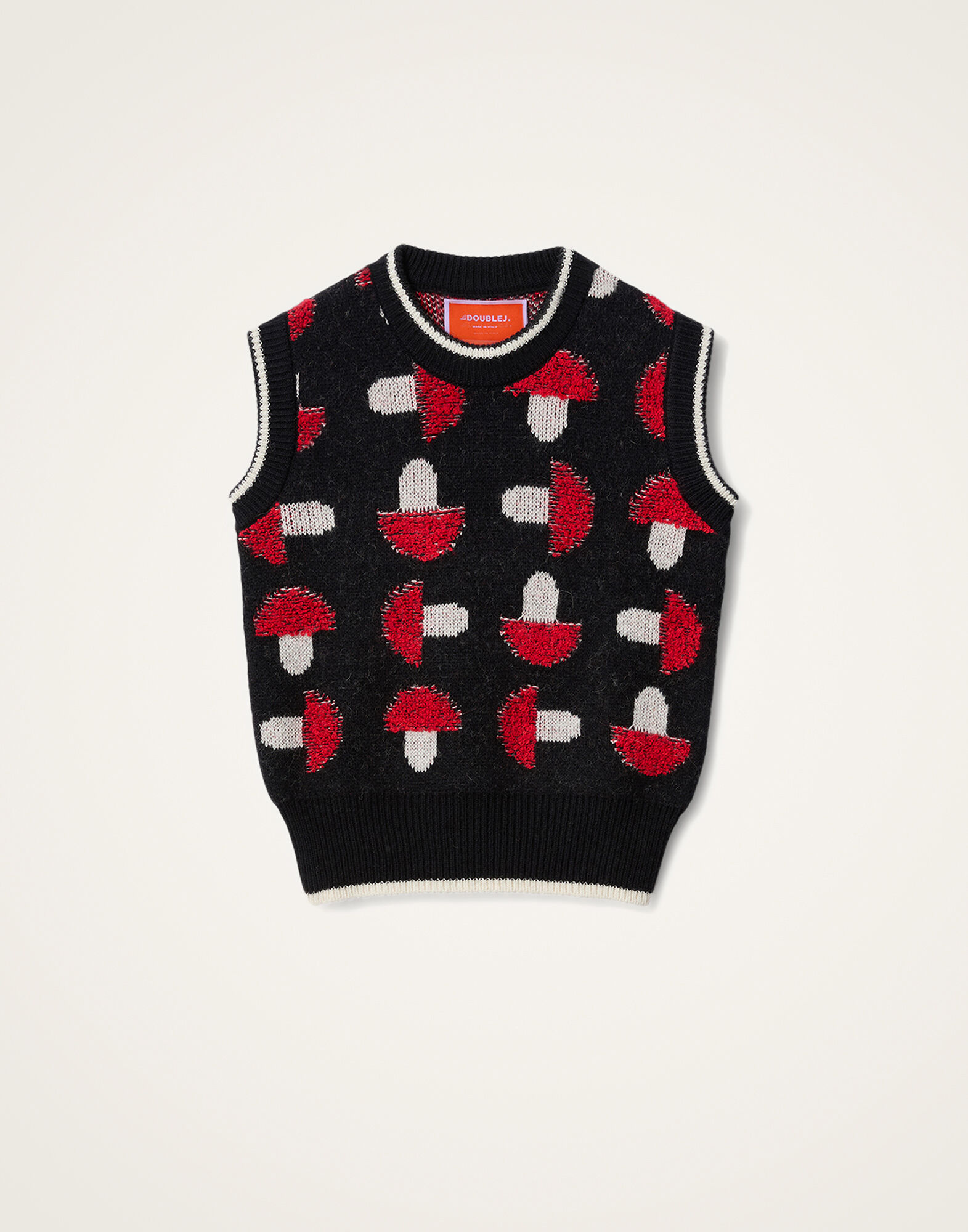 La DoubleJ Fun-Guy Gilet Black & Red PUL0295KNI193VA448BL01