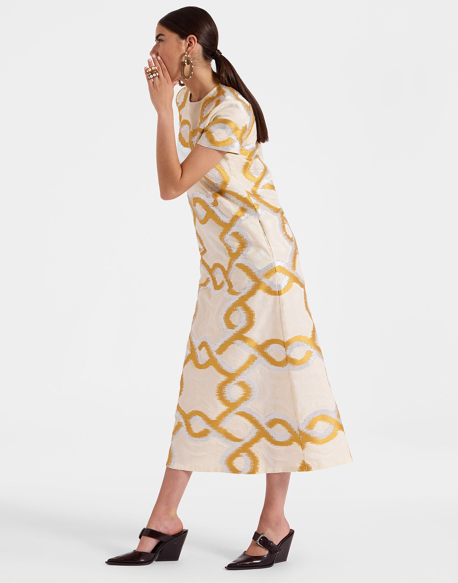 La DoubleJ Swing Dress Tackle Gold DRE0001JCQ081TAC03YE05