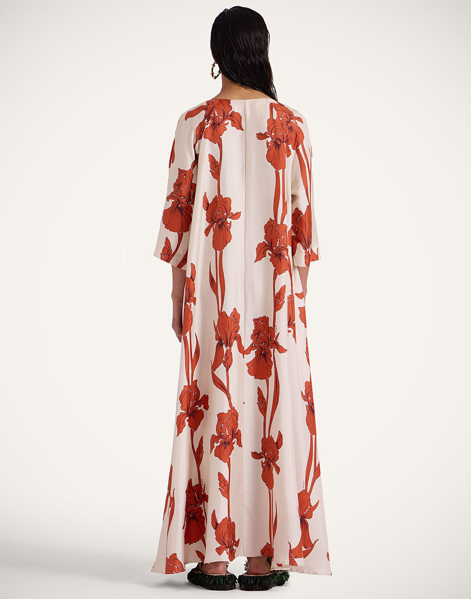 La DoubleJ Muumuu Dress Iris Dark Orange DRE0308SIL001IRS04OR03