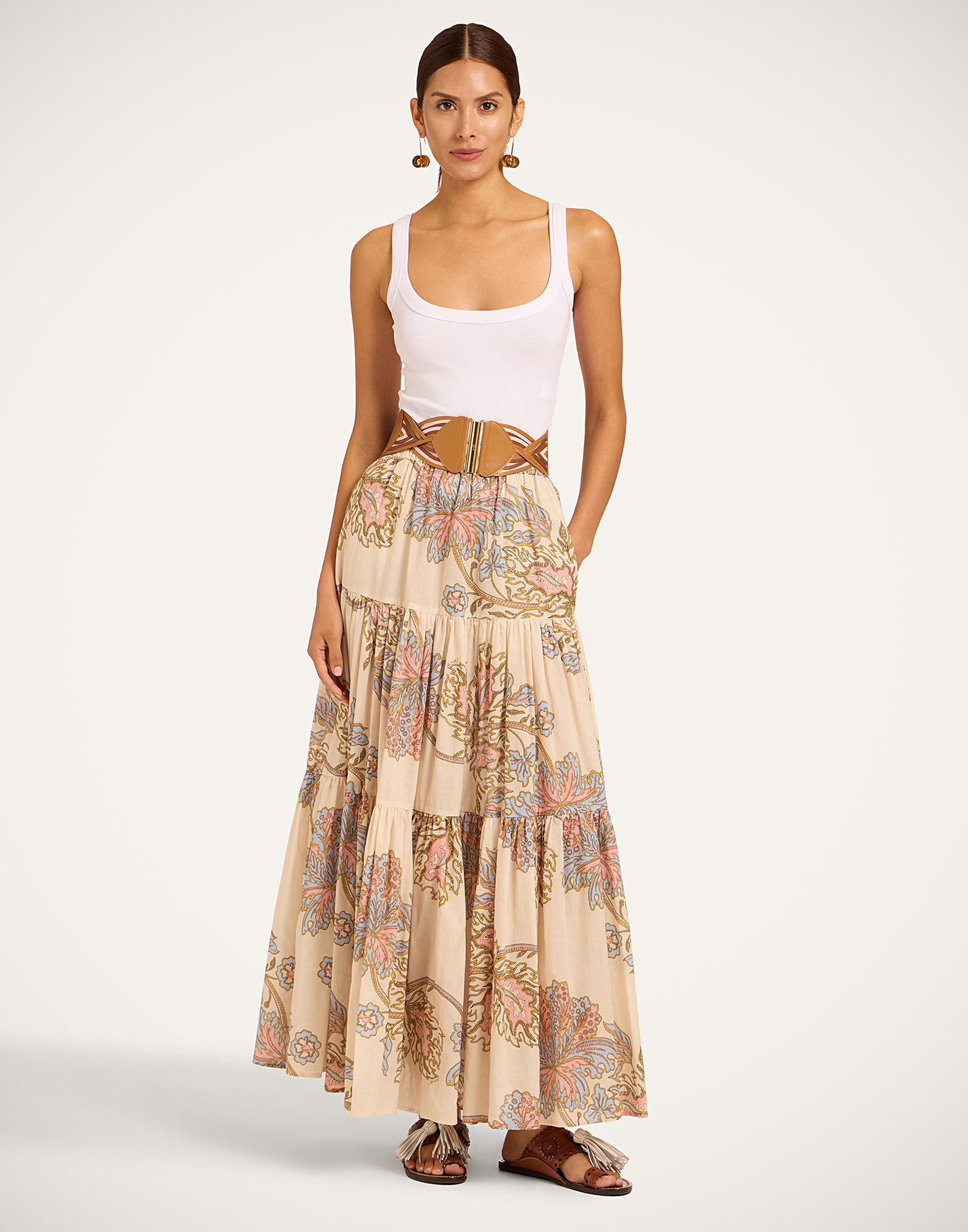 La DoubleJ Big Skirt Swathe Ivory SKI0001COT088SWA01WH04