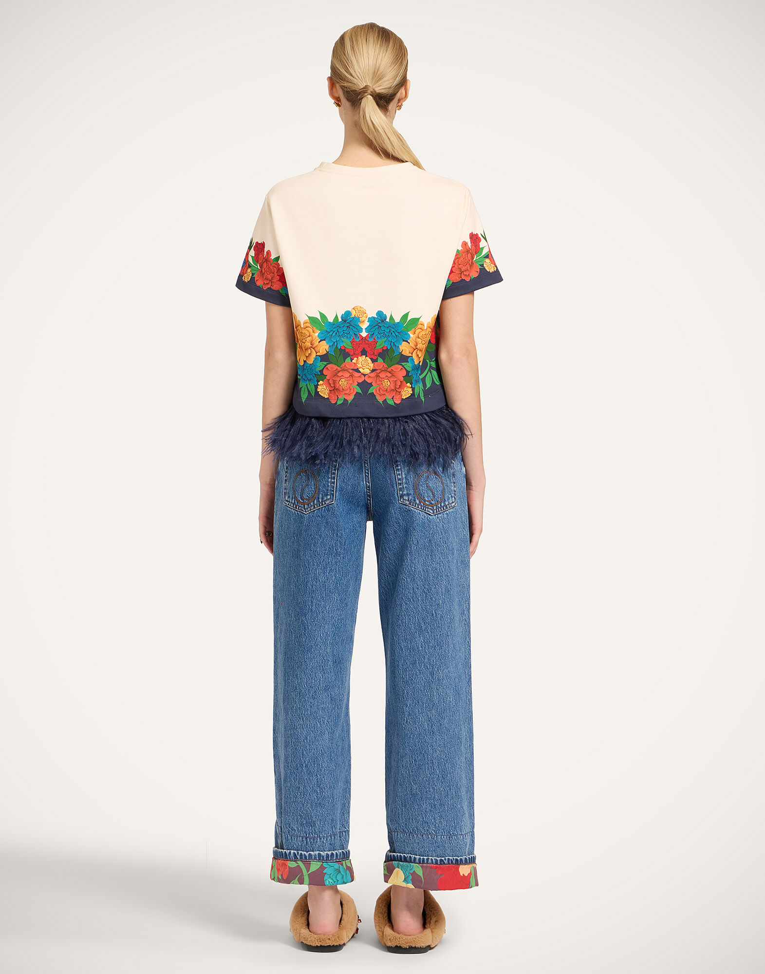 La DoubleJ Better Than Your Boyfriend's Jeans Solid Indigo TRO0200DEN016SOLIDBU15