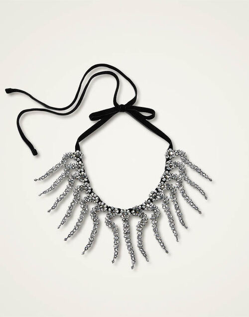 La DoubleJ Mayfair Necklace Solid Black NEC0019POL012SOLIDBL01