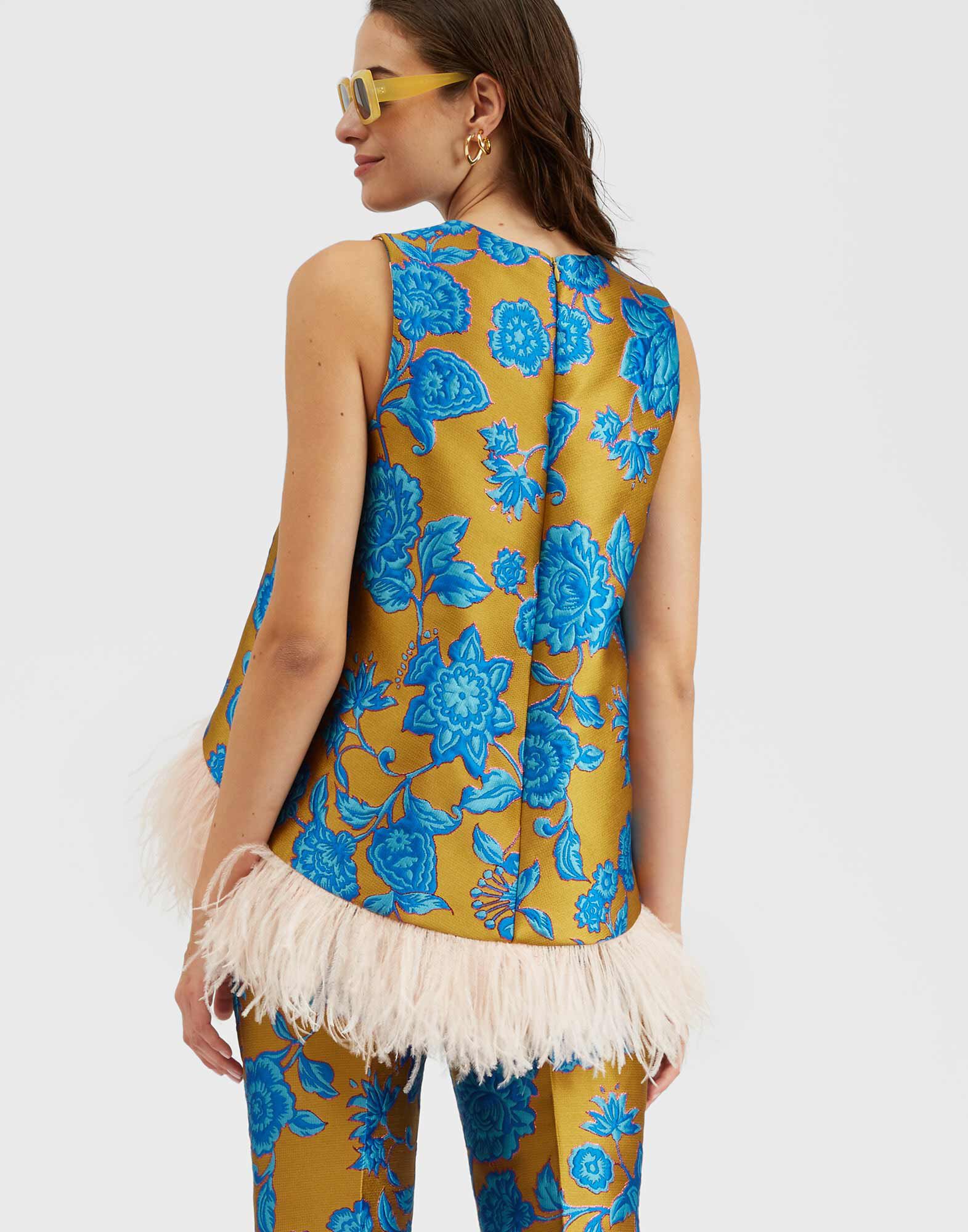 La DoubleJ La Scala Top Hottie Turquoise TOP0013JCQ073HOT02BU08