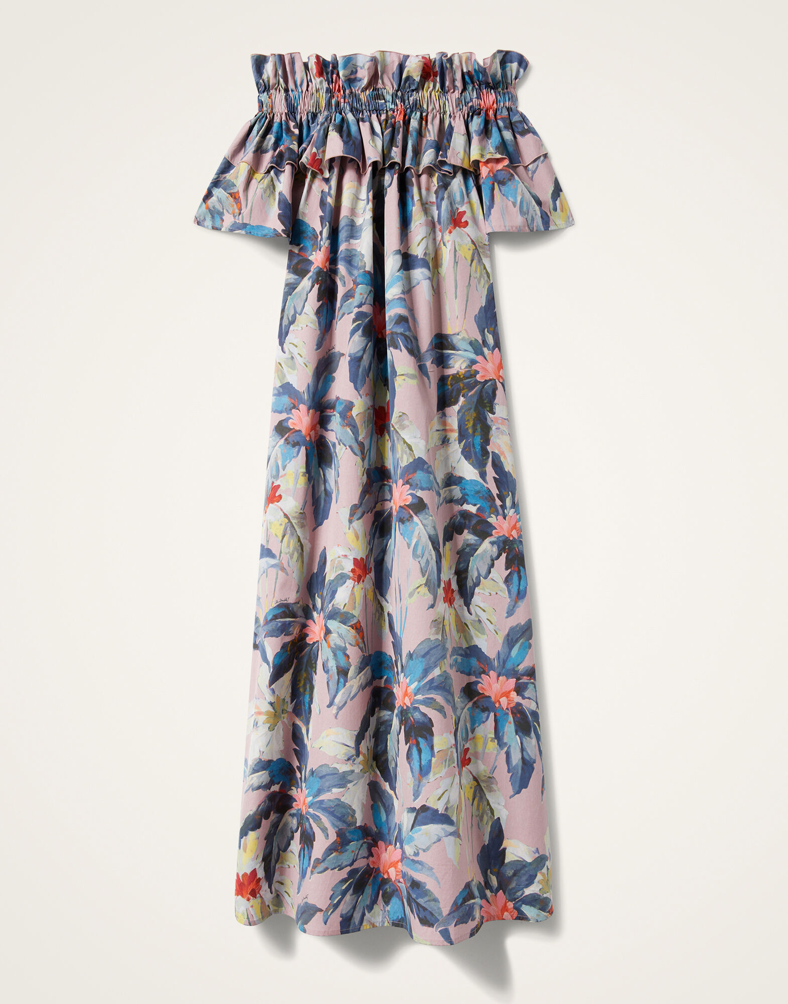 La DoubleJ Breakfast Dress Maxi Tropicana Mauve DRE0331COT039TRC01PU06